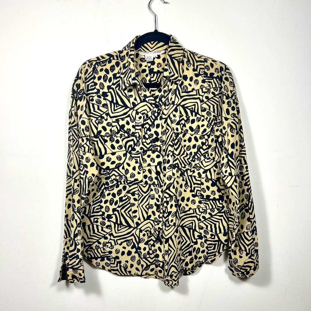 Eleanor P. Brenner Vintage 80"s silk top Sz M